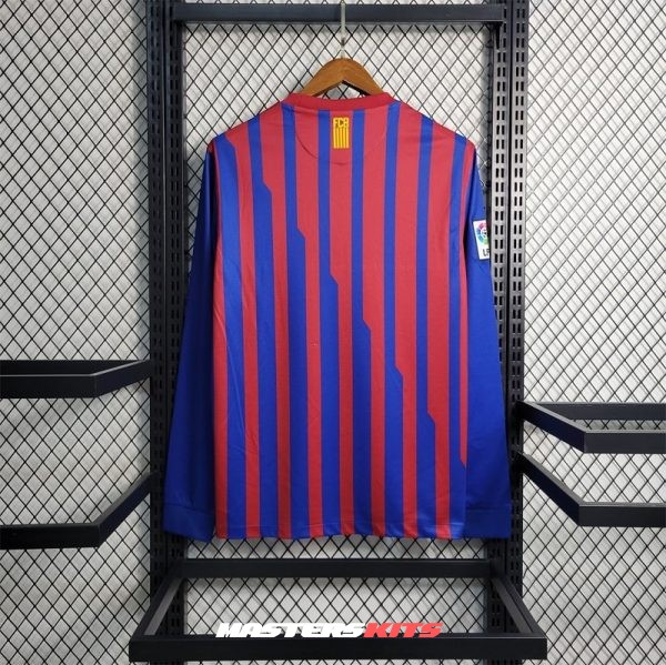 MAILLOT RETRO VINTAGE FC BARCELONE HOME 2011-12 MANCHES LONGUES (2)