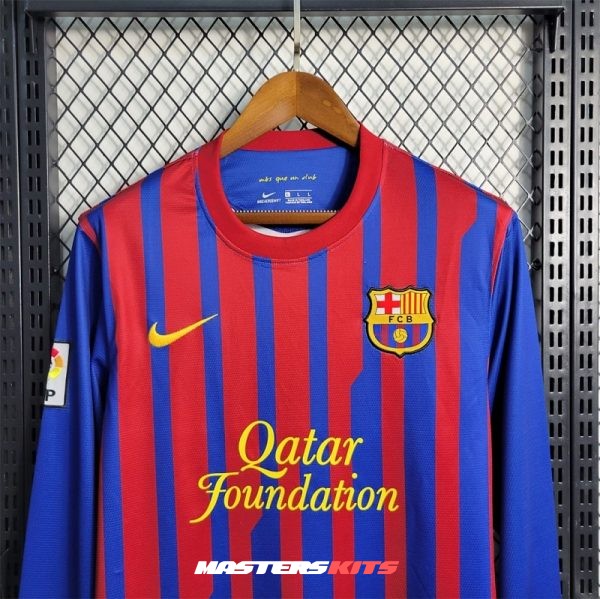 MAILLOT RETRO VINTAGE FC BARCELONE HOME 2011-12 MANCHES LONGUES (3)
