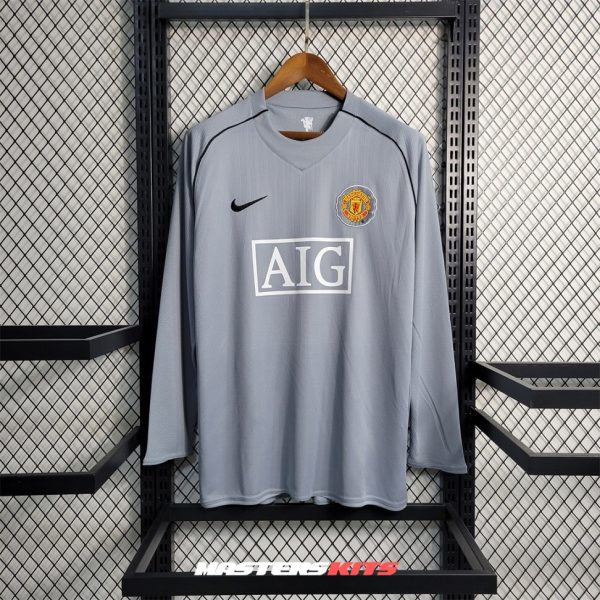 MAILLOT RETRO VINTAGE GOALKEEPER MANCHESTER UNITED 2007-08 MANCHES LONGUES