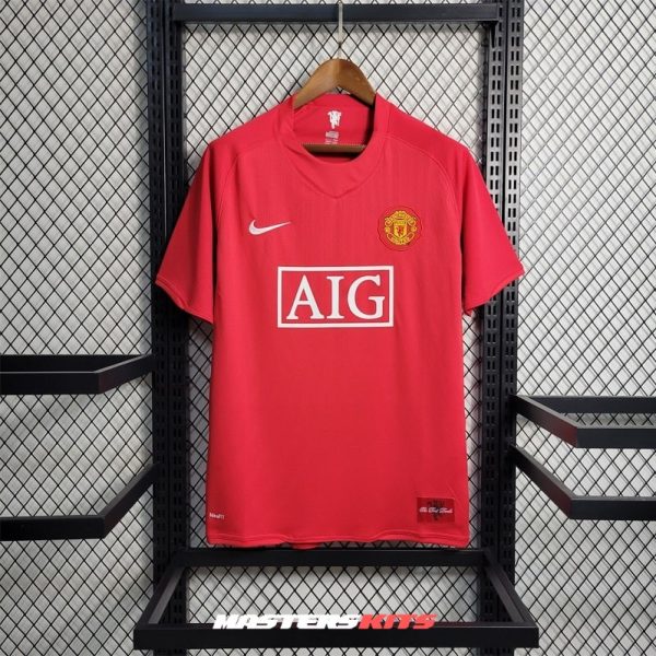 MAILLOT RETRO VINTAGE MANCHESTER UNITED HOME 2007-08