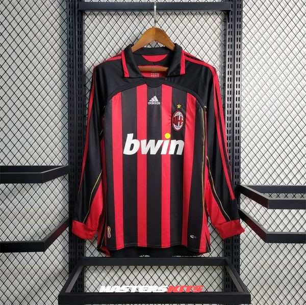 MAILLOT RETRO VINTAGE MILAN AC HOME 2006-07 MANCHES LONGUES (1)