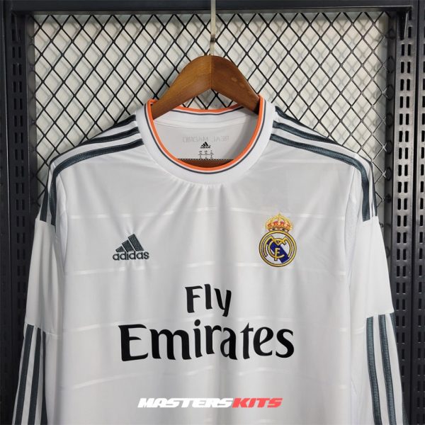 MAILLOT RETRO VINTAGE REAL MADRID HOME 2013-14 MANCHES LONGUES (03)