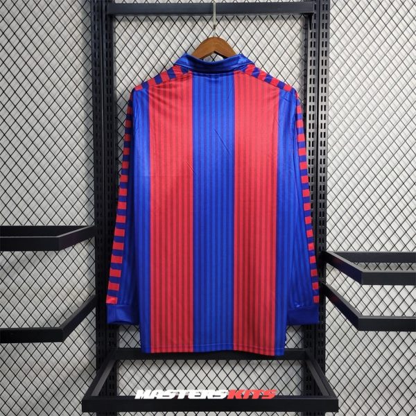 MAILLOT RETRO VINTAGE FC BARCELONE HOME 1991-92 MANCHES LONGUES (3)