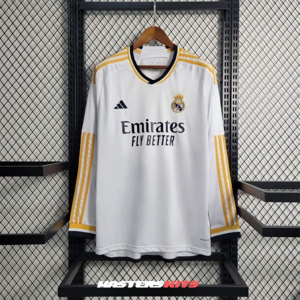 MAILLOT REAL MADRID 2023 2024 DOMICILE MANCHES LONGUES (1)