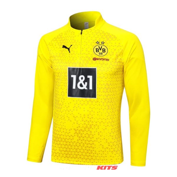 Survetement BVB Dortmund 2023 2024 Jaune Noir (3)