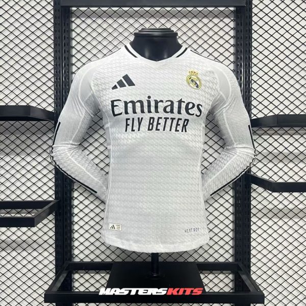 Maillot Real Madrid 2024 2025 Domicile Manches Longues